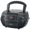 Groov-e Boombox Portable CD & Cassette Player with Radio | Black