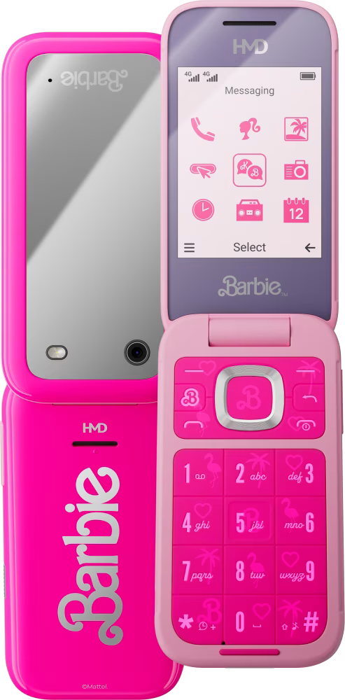 [1GF030APC1L04] HMD Nokia Barbie Flip SimFree Mobile Phone | Pink
