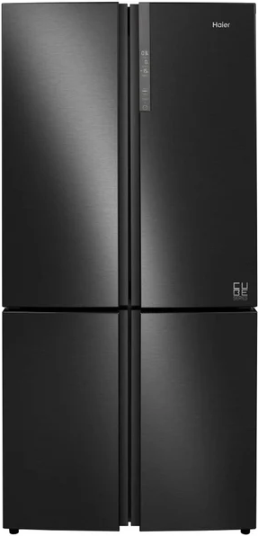 [HTF-610DSN7] Haier Black Cube90 4-Door American Style Fridge Freezer | 5 Year Warranty