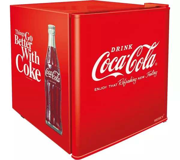 [HUS-EL196-HU-C] Husky Coca-Cola Table Top Fridge | Red