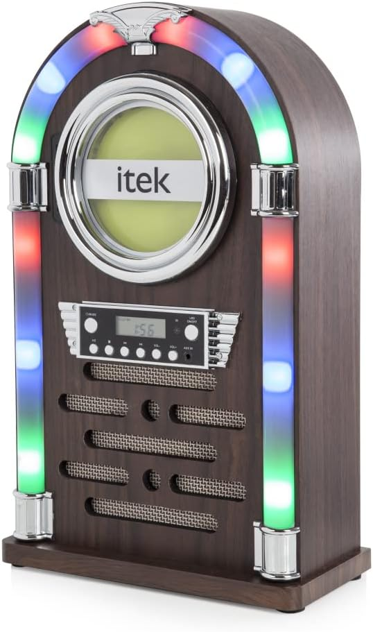 Itek Mini Bluetooth Jukebox Station c/w CD Player & FM Radio