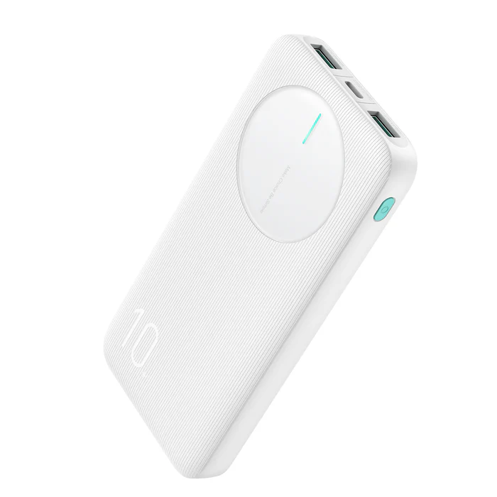 [JR-PBF12W] JoyRoom 12w LED Power Bank | 2.4A 10000mAh | White