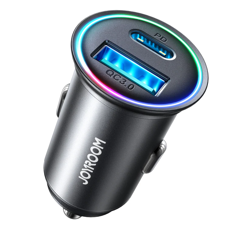 [JR-CCN04] JoyRoom 60w Car Dual USB A&C Port Fast Charger