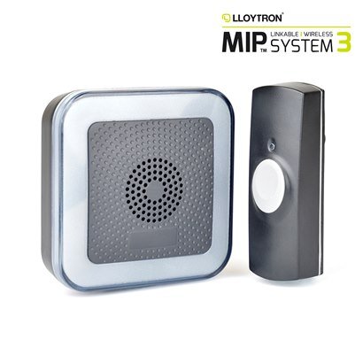 Lloytron Wireless Hearing Impaired Door Chime | Black