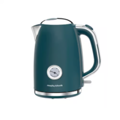 [980597] Morphy Richards Boutique Matt Steel Jug Kettle | Teal Green