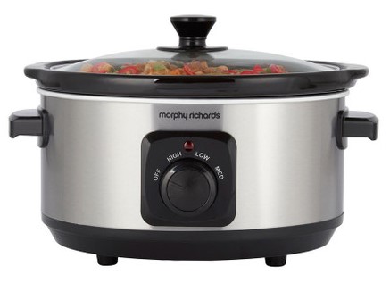 [460017] Morphy Richards S/Steel 3.5 Litre Slow Cooker