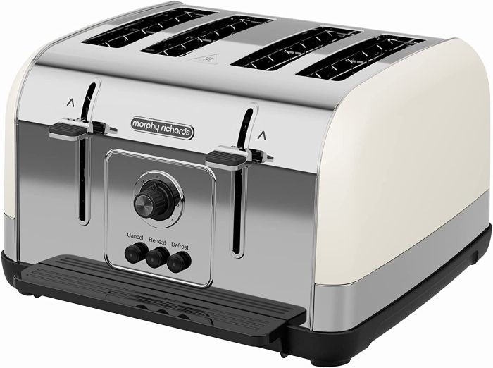 [240132] Morphy Richards Venture Cream 4 Slice Toaster