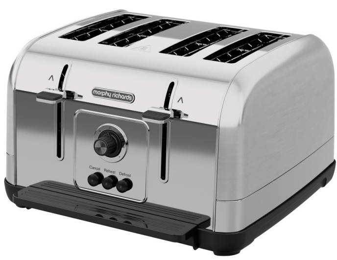 [240130] Morphy Richards Venture Stainless 4 Slice Toaster