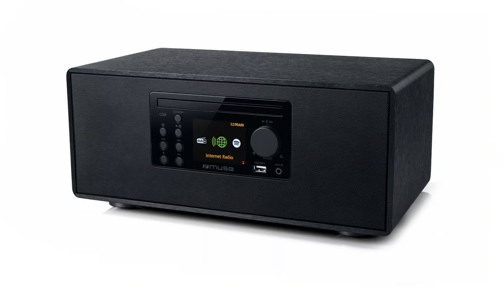 [M-697IDT] Muse Compact Micro CD HiFi System & Internet Radio | Black