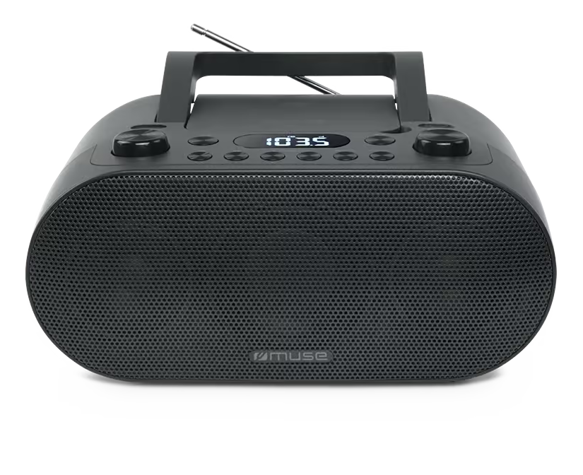 [M-35BT] Muse Portable Radio CD/MP3 Player c/w Bluetooth & USB Port | Black