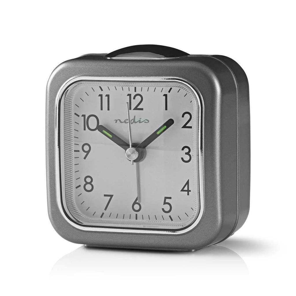 [CLDK005GY] Nedis Portable Travel Alarm Clock c/w Backlight