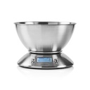 Nedis S/Steel Digital Kitchen Weighing Scales & Bowl