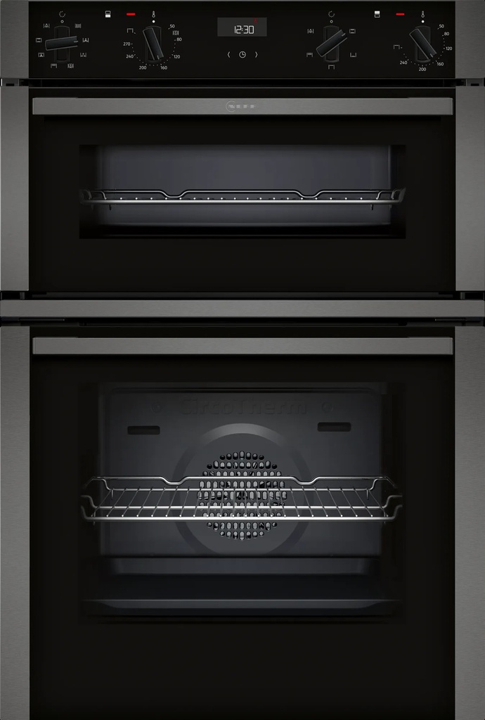 [U1ACE2AG3B] Neff N50 Graphite Built In Double Oven