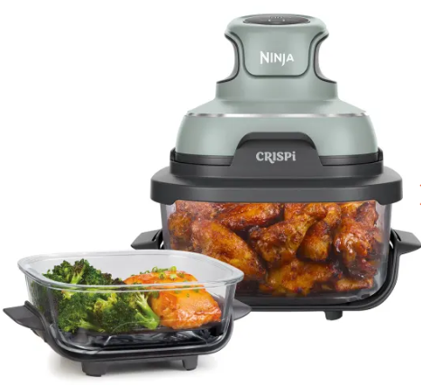 [FN101UKSG] Ninja CRISPi 4in1 Portable Glass Air Fryer | Sage Green
