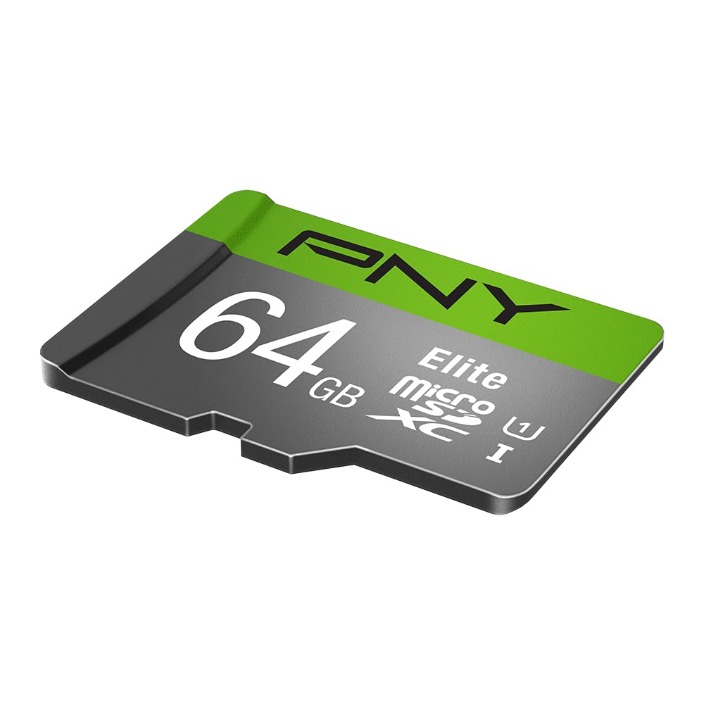 [P-SDUX64U185GW-GE] PNY 64Gb MicroSD Premium Memory Card + Adaptor