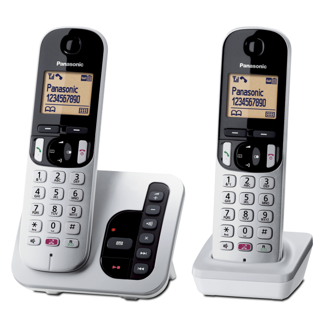 [KX-TGC262] Panasonic Digital High Quality Portable Phone c/w Answering Machine | Twin Set