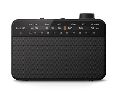 [TAR2509/10] Philips Classic Portable Kitchen Radio | Black