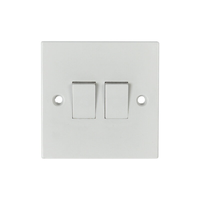 [7777] Powermaster 2 Gang 2 Way Switch