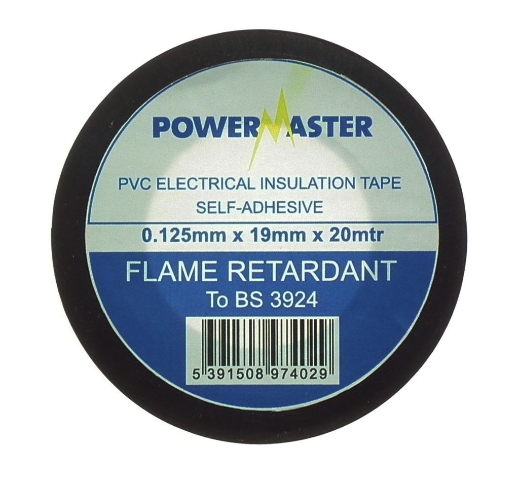 [0089-12] Powermaster 20mt Insulating Tape | Black