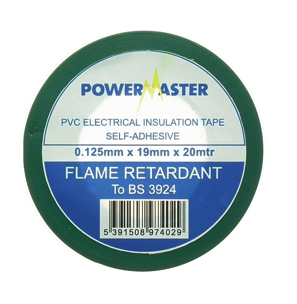 Powermaster 20mt Insulating Tape | Green