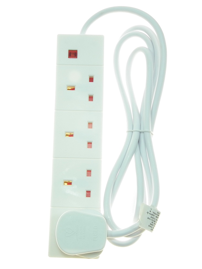 [1119] Powermaster 4 Gang 2 Mt 13A Extension Lead