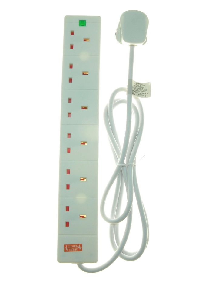 [6668] Powermaster 6 Gang 2 Mt Extension Lead