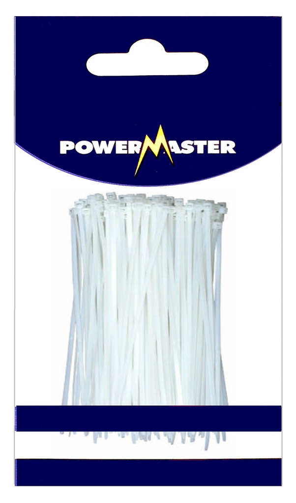 Powermaster Clear Cable Ties | 350mm x 4.8mm (15")