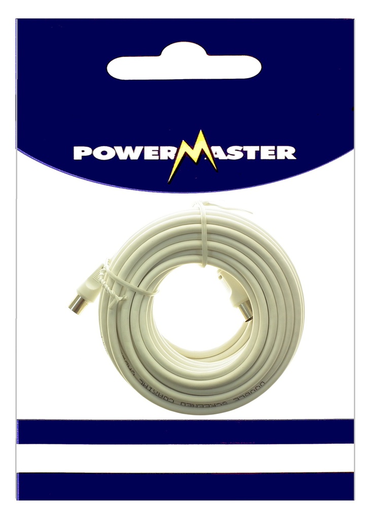 Powermaster Coax Plug - Plug TV 10Mt Fly Lead