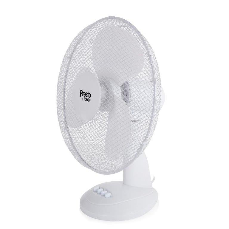 [1400-02] Presto by Tower 16" Desk Oscillating Cooling Fan
