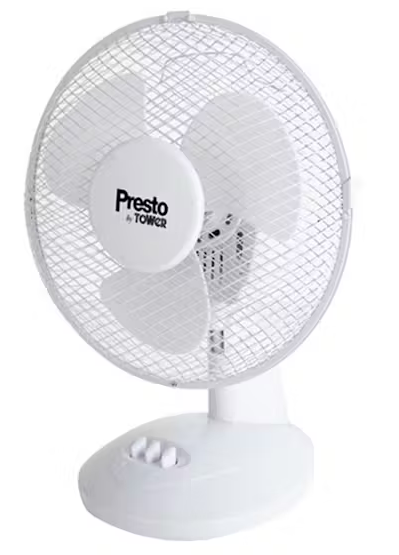 [1397-36] Presto by Tower 9" Desk Oscillating Cooling Fan