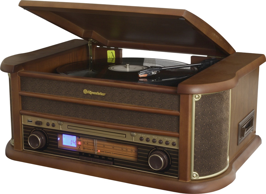 [HIF-1993BT] Roadstar 6-In-1 Wooden Retro Radio /CD/USB/Bluetooth