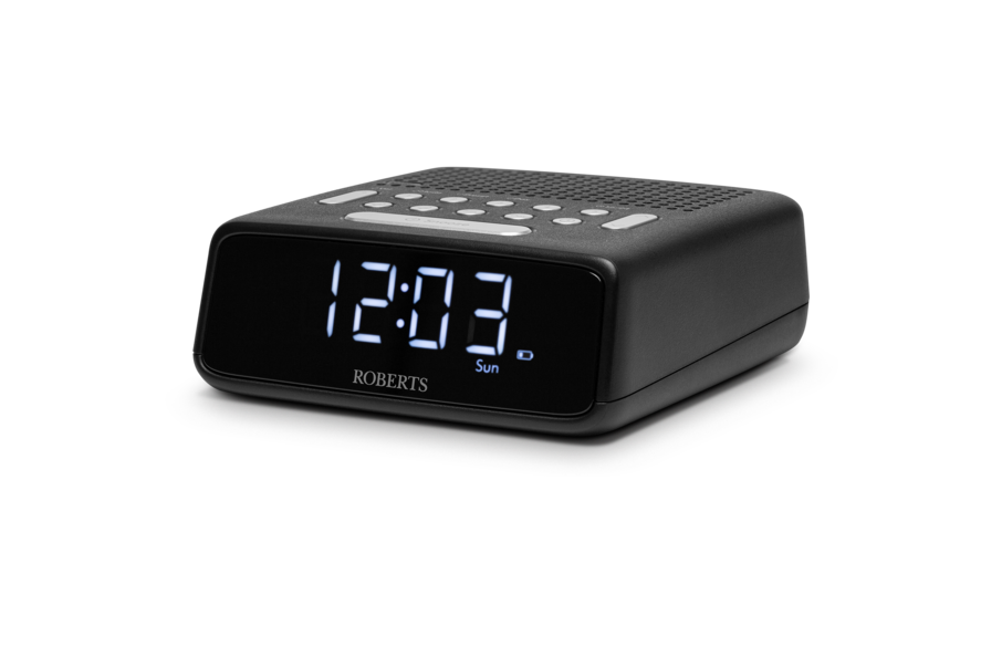 Roberts Ortus Dual Alarm Clock Radio | Black