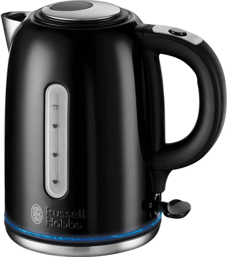 [20462] Russell Hobbs Black Buckingham Jug Kettle | Quiet Boil