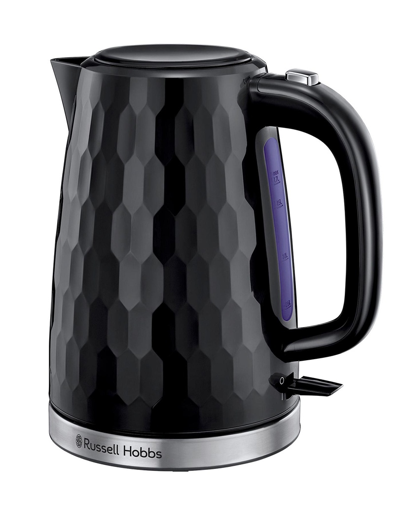 [26051] Russell Hobbs Honeycomb Jug Kettle | Black