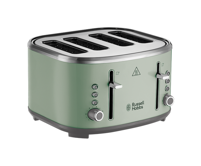 Russell Hobbs Stylevia Sage Green 4 Slice Toaster