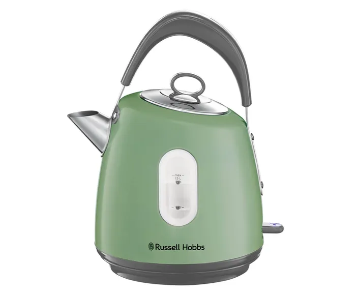 Russell Hobbs Stylevia Traditional Kettle | Sage Green