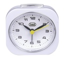Trevi Portable Alarm Clock c/w Snooze | White