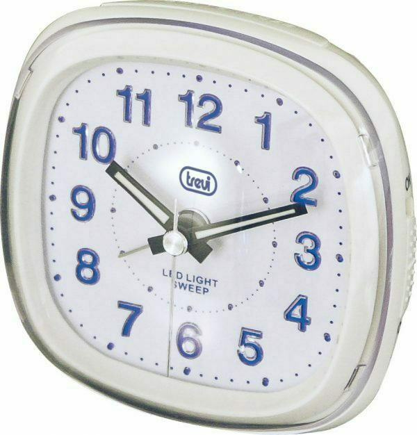 Trevi Portable Alarm Clock | White