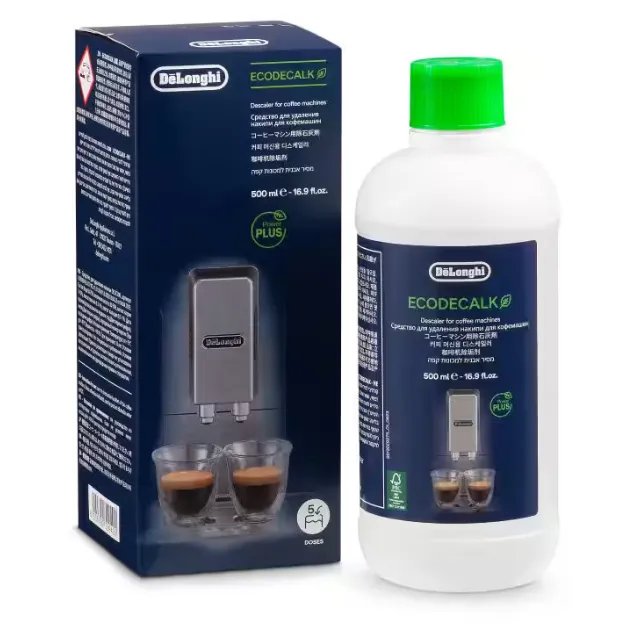 [DLSC500] DeLonghi EcoDecalk Descaler, 500 ml, bottle with 5 Doses