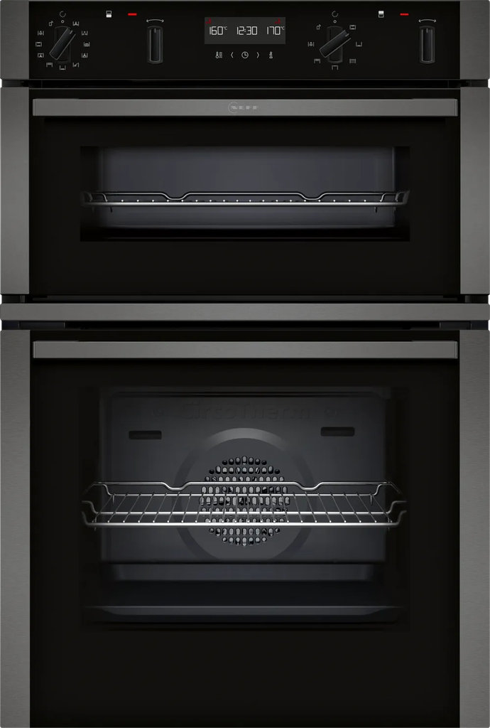 [U2ACH7AG7B] Neff N50 Graphite Built In Pyrolytic Double Oven