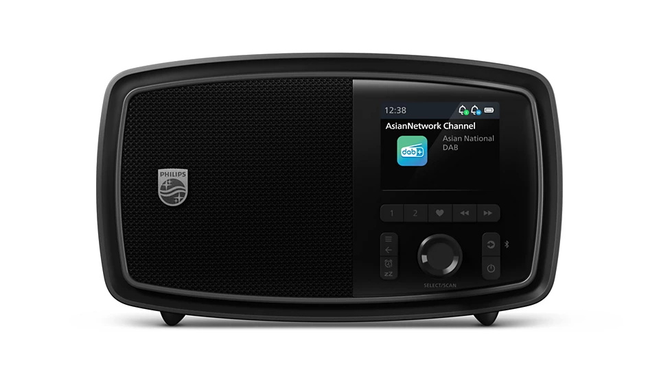 Philips 'The Janet' Rechargeable Bluetooth Radio | Black