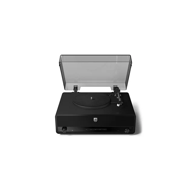 Philips 'The Stevie' Bluetooth Turntable Record Player | Black