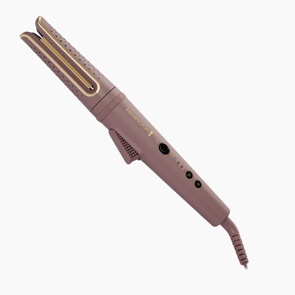 [CI8930U51] Remington AIRvive™ Rotating Curling Wand | Mauve & Gold