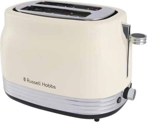 [28650] Russell Hobbs Hanley Jasmine 2 Slice Toaster | Cream