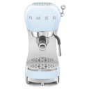 Smeg Retro 50's Style Espresso Coffee Machine with Pump | Pastel Blue