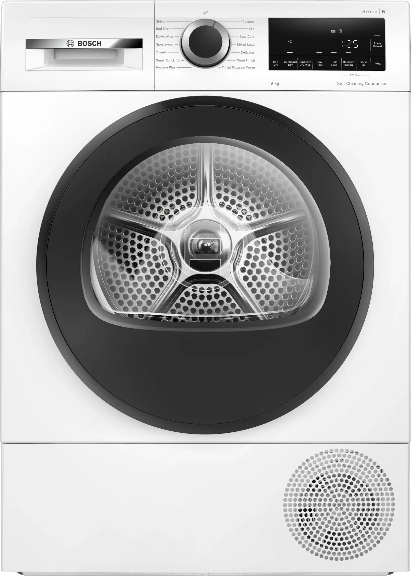 [WQG24500GB] Bosch Series6 White 9kg Heat Pump Tumble Dryer | 5 Year