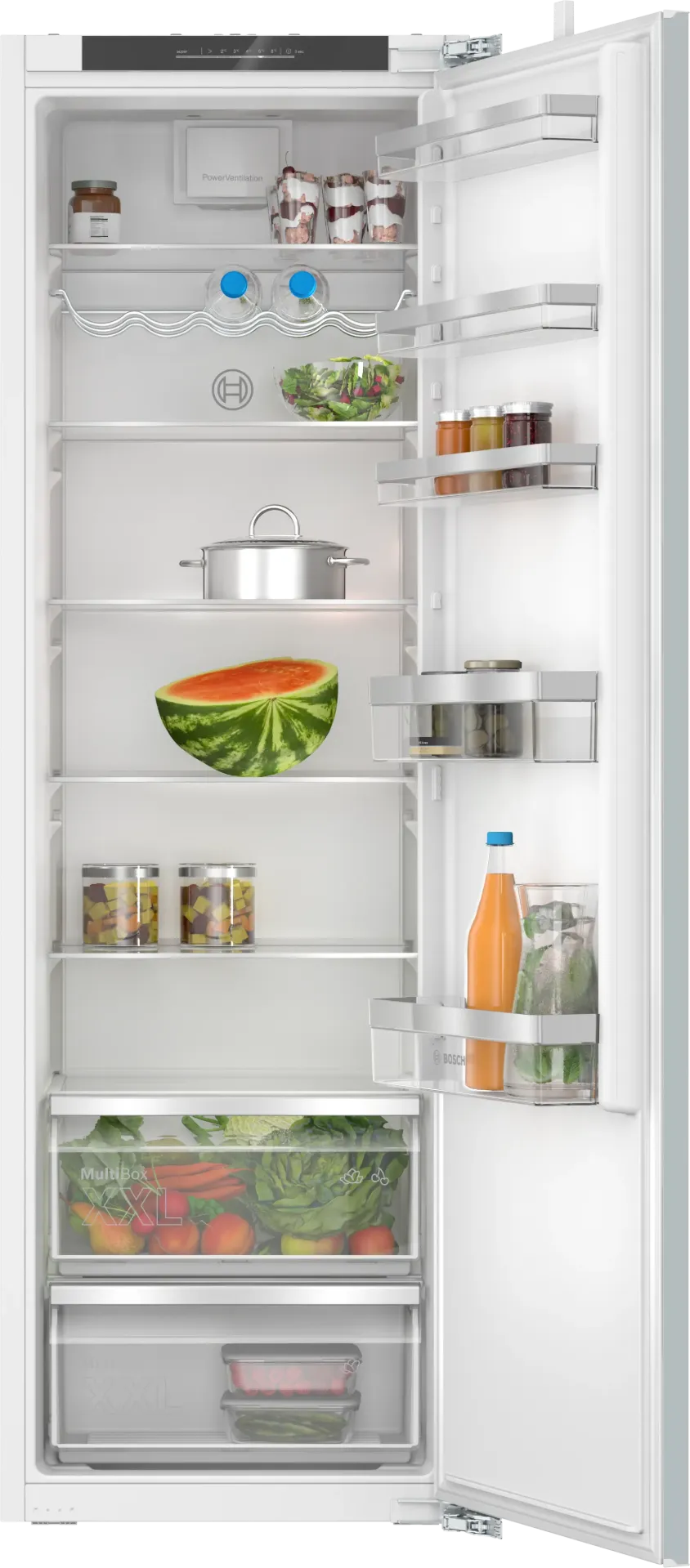 [KIR81VFE0G] Bosch Series 4 Integrated Built In Tall Larder Fridge | Flat Hinge