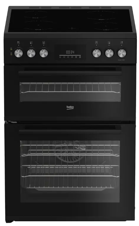 [FDC6731K] Beko Black 60cm Double Oven Ceramic Cooker c/w SimplySteam™
