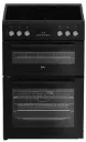 Beko Black 60cm Double Oven Ceramic Cooker c/w SimplySteam™