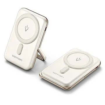 [FHNW0] Vention 10000mAh Magnetic Wireless Power Bank (USB-C + Wireless) 20W White